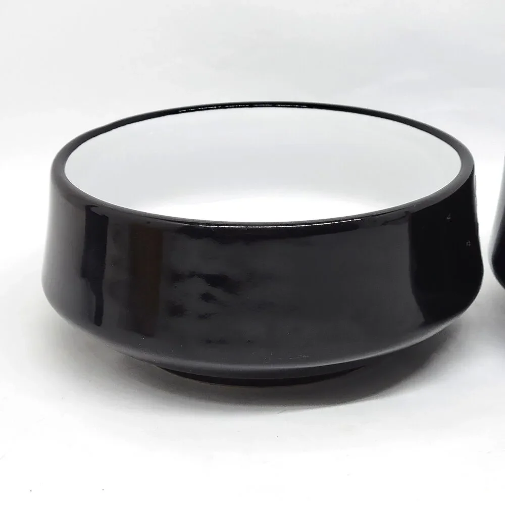 DANSK Kobenstyle Black  Soup Cereal All Purpose Bowls 5 1/2